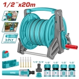 Bộ Công Cụ Cuộn ống Nhựa PVC 20Mx1/2 inch 3 Lớp Total THHR20124