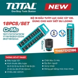 Bộ 18 đầu tuýp lục giác 1/2