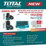 Bộ 20 đầu tuýp lục giác 1/2