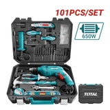 Bộ máy khoan búa 101 món 650W Total THKTHP1012E