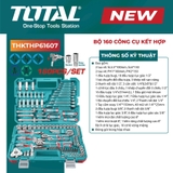 [Sale 9/9] Bộ Đồ Nghề Sửa Xe 160 Chi Tiết Total THKTHP61607