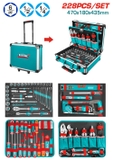 Bộ Dụng Cụ Cầm Tay 228 Chi Tiết Trong Vali Total THKTHP62287