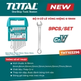 Bộ 9 cờ lê vòng miệng 6–19mm TOTAL THT103296