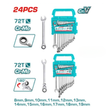 Bộ 24 cờ lê miệng vòng xoay 72T TOTAL THT103RK246