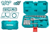 Bộ 20 đầu tuýp 1/4 inch Total - THT141201