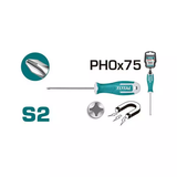 Tua vít chữ thập Total PH0 75mm THT26PH0075