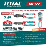 Kìm răng trợ lực tác động kép 240mm TOTAL THTC510958