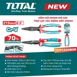 Kìm mũi nhọn mỏ dài trợ lực tác động kép 215mm TOTAL THTC520808