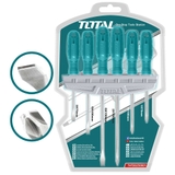 Bộ 6 tua vít dẹp và bake TOTAL THTDC250601