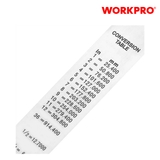 Thước đo thẳng thép không gỉ, kích thước 300mm (12 inches) Workpro - WP265001
