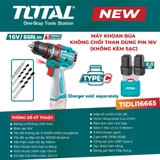 Máy khoan búa không chổi than dùng pin 16V TOTAL TIDLI16665 – Không kèm sạc