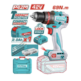 Máy Khoan Búa TOTAL TIDLI4216982 96N.m Không Chổi Than Dùng Pin 20v (không kèm pin và sạc)