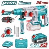 Máy Khoan đục Dùng Pin 20V Total TRHLI202289