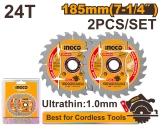 Lưỡi Cưa TCT Siêu Mỏng 185mm 24T INGCO TSB1853