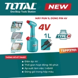 Máy phun 1L dùng pin 4V Total TSPP3701