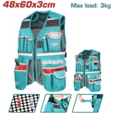 Áo Gi Lê đựng Công Cụ 48x60x3cm Tải Trọng Tối đa: 3kg Lưới Thoáng Khí Total TTVT16025