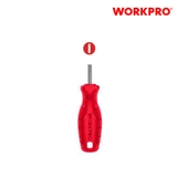 Tua vít đầu, dẹt kích thước 3x75mm, thép hợp kim CR-V Workpro - WP221001