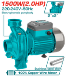 Máy Bơm Nước Ly Tâm 18m 1500W Total TWP2150026