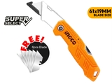 Dao Rọc Giấy Gấp Gọn 19x61mm INGCO HUK6236
