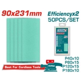 Bộ 50 giấy nhám Total TAC0902311