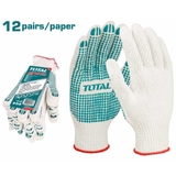 Găng Tay Dệt Kim & Có đốm Chấm Nhựa PVC Size XL Total TSP11102