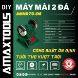 Máy Mài Hai Đá Dùng Pin Amaxtools AMHD70-SM 21V, Đá Mài 70mm