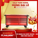 Tủ dụng cụ CSPS 152cm - 09 hộc kéo màu đỏ
