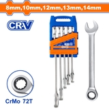 Bộ 5 Cờ Lê Vòng Miệng Tự Động 8-14mm WADFOW WSP4205