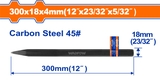 Mũi đục nhọn nguội 4x18x300mm WadFow WCC0302