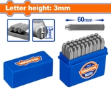 Bộ 27 mũi đột chữ cái 3mm WadFow WCC9273