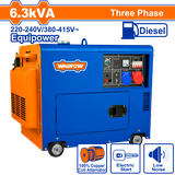 Máy Phát Điện Diesel Không ồn WADFOW WDG2A50DT 6300W