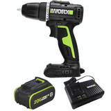 Máy Khoan Pin 20V, 50Nm (Pin 5Ah + Sạc 6Ah) Worx WE212.15.6B