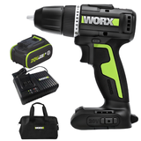 Máy Khoan Pin 20V Có Búa (Pin 5Ah + Sạc 6Ah) Worx WE213.15.6B