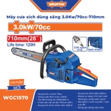 Máy Cưa Xích Chạy Xăng 3.0kW 70cc 710mm WADFOW WGC1570
