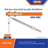 Mũi Đục Nhọn Đuôi Lục Giác 30x400mm WADFOW WGZ1204
