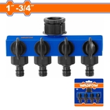 Đầu Nối ống Nhựa 1 inch Và 4 Đầu 3/4 inch WADFOW WHHC1402