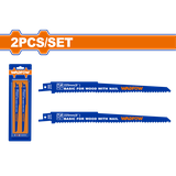 Bộ 2 lưỡi cưa kiếm (cưa gỗ có đinh) 225mm(9 inch) WadFow WJT1111DF