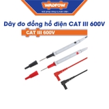 Dây Đo Đồng Hồ Điện CAT III 600V WADFOW WKX1101