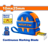 5x19mm Thước kéo thép nền vàng Wadfow WMT4320