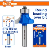 Mũi phay gỗ vát mép 6x6x17mm WadFow WRG6401