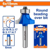 Mũi phay gỗ vát mép 6x6x19mm WadFow WRG6402