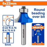 Mũi phay gỗ vát mép 6x6x22mm WadFow WRG6404