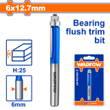 Mũi phay gỗ thẳng bi dưới 6x6x12.7mm WadFow WRG7404