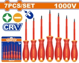Bộ 7 tua vít dẹp & bake cách điện WadFow WSS7407