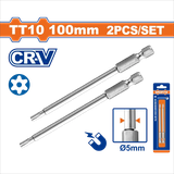 Bộ 2 Mũi vặn vít 1/4 inch-TT10 Wadfow WSV9KT10