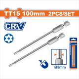 Bộ 2 Mũi vặn vít 1/4 inch-TT15 Wadfow WSV9KT15