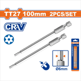Bộ 2 Mũi vặn vít 1/4 inch-TT27 Wadfow WSV9KT27