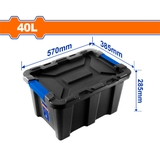 Hộp nhựa trữ kho đen 40L WadFow WTB3340