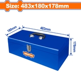 Hộp sắt đựng đồ nghề 483x180x178mm WadFow WTB8A12