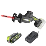 Máy Cưa Kiếm Dùng Pin 20V Worx WU500.12.2B (1 Pin 2.0Ah, 1 Sạc 2A)